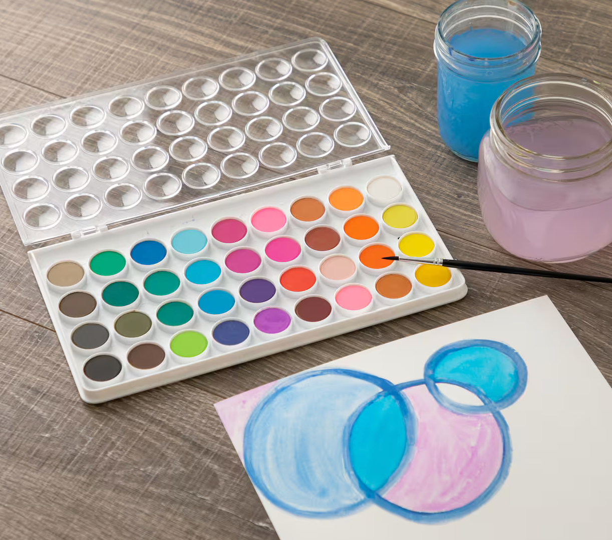 Watercolor Cake Set