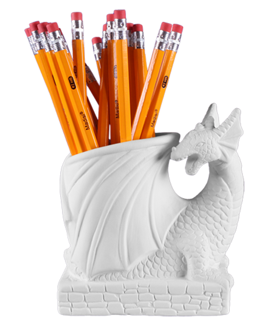 Dragon Pencil Holder Pottery