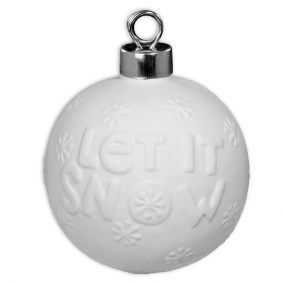 Let it Snow Ornament Pottery