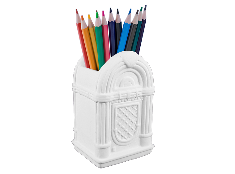 Jukebox Pottery Container