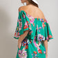 Green Floral Romper ee:some