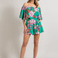 Green Floral Romper ee:some