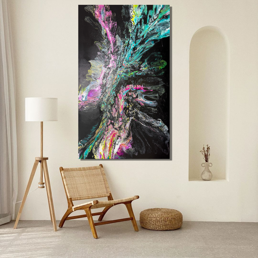 Geranium Blossoming by June Elisha