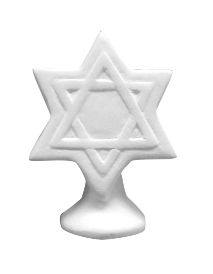 Star of David Bisque Topper