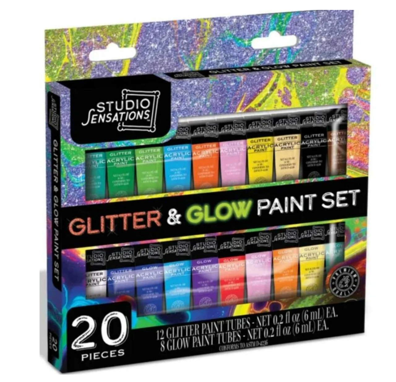 Glitter and Glow Acrylic Paints