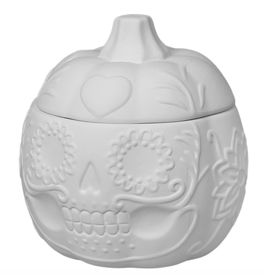 Floral Pumpkin Box Pottery