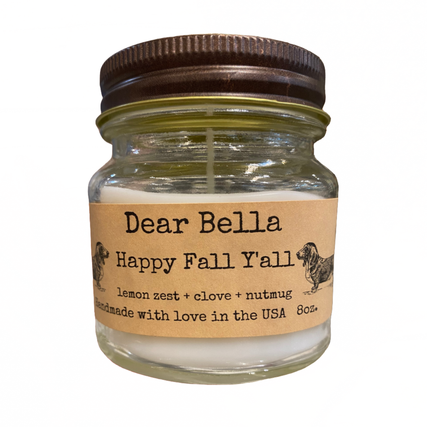 Happy Fall Y'all Candle